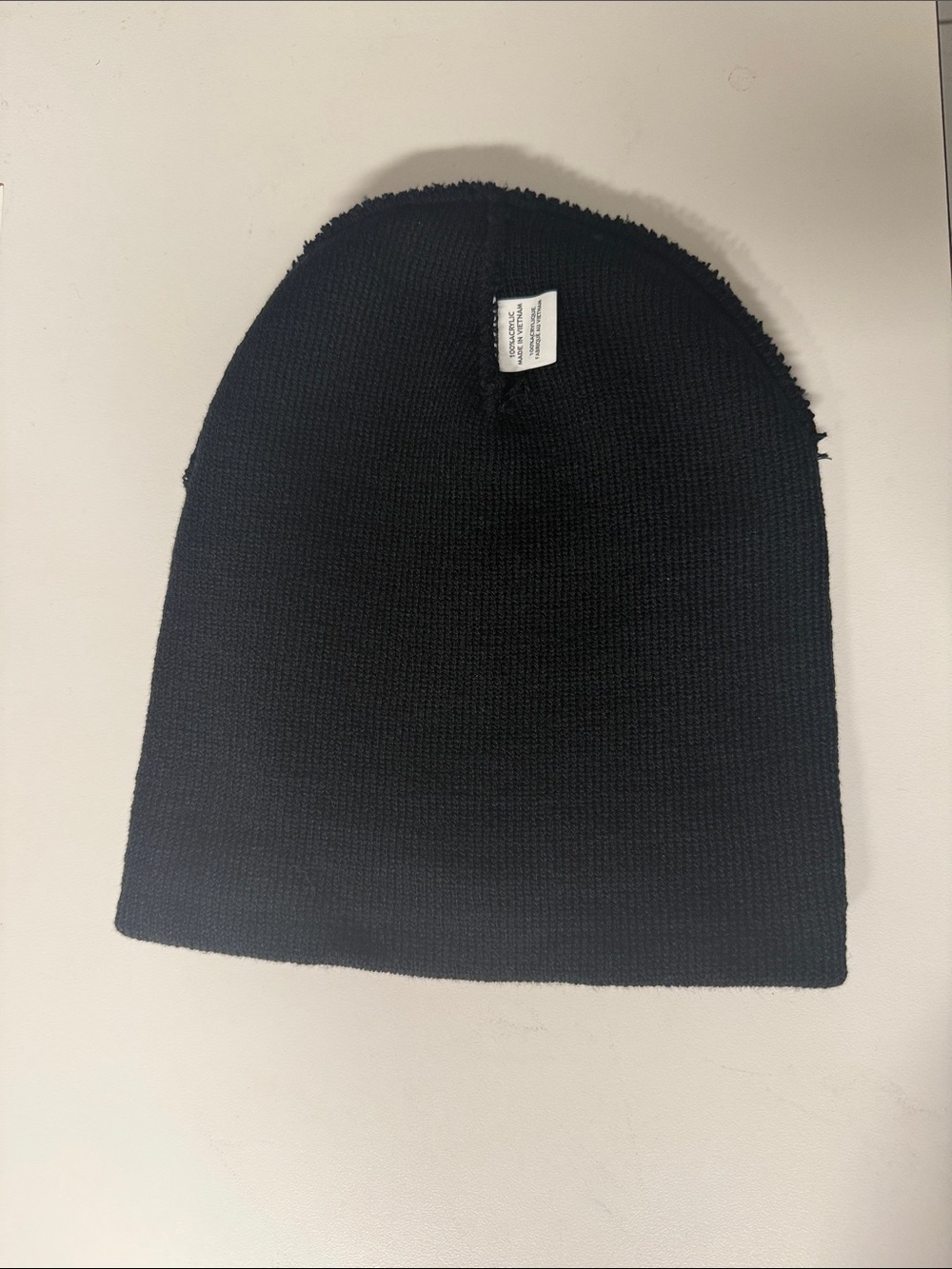 Men's Black Knit Beanie Hat - Everyday Warmth - Picture 2 of 3
